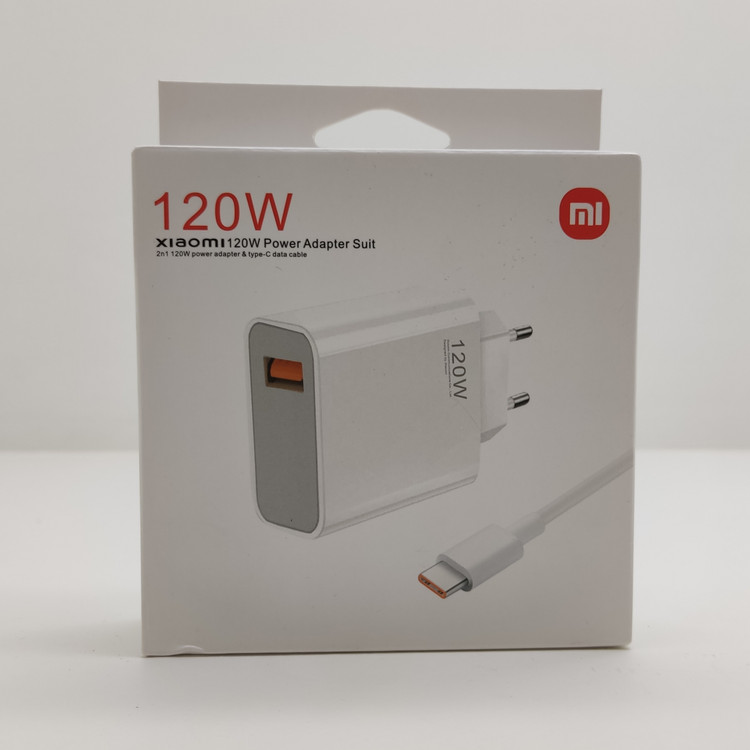 آداپتور ۱۲۰ وات شیائومی همراه با کابل شارژ (Xiaomi 120W Charger)