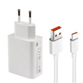 آداپتور ۳۳ وات شیائومی همراه با کابل شارژ (Xiaomi 33W Charger)