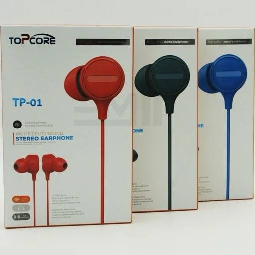 هندزفری سیمی Top Core مدل TP-01 با صدای استریو و کیفیت بالا